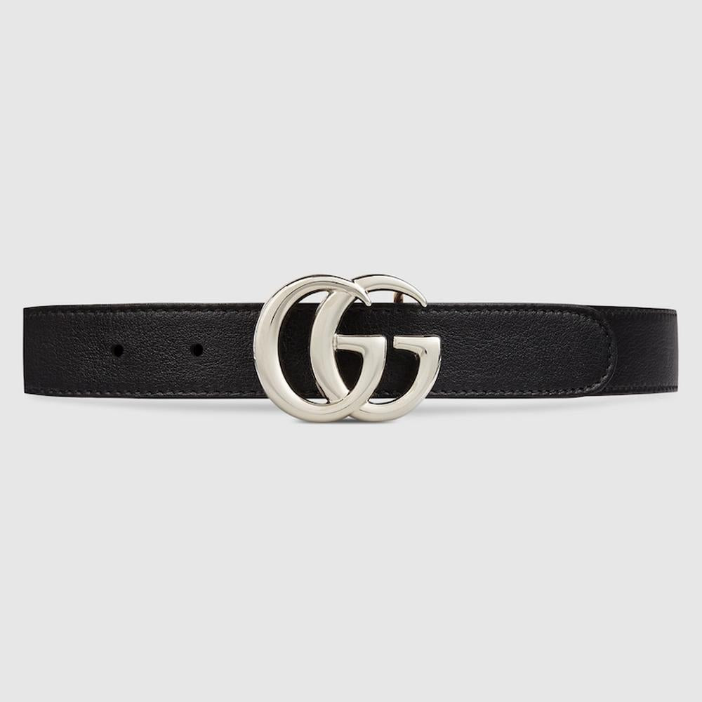 GUCCI Kids Children leather belt Black 432707 B960N 1000