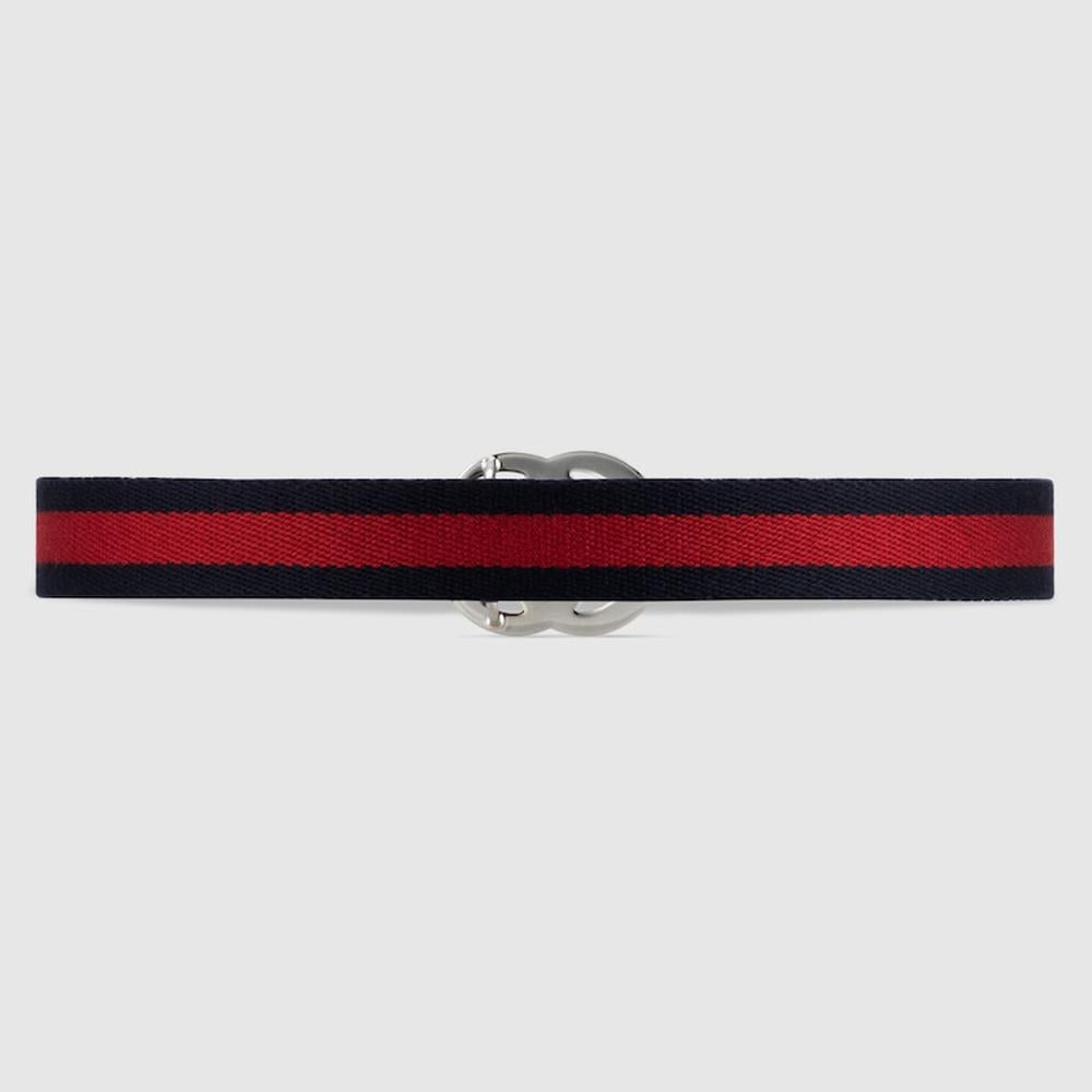 GUCCI Kids Children belt with Double G Brown 432707 HE2WN 8479