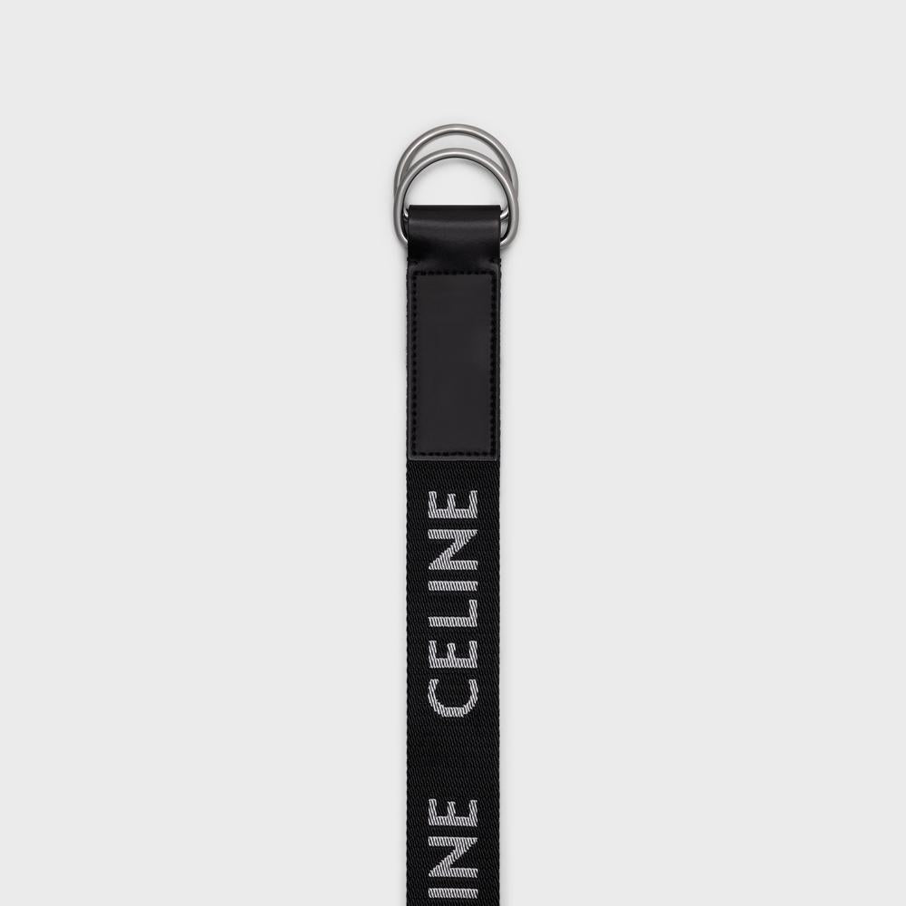 CELINE Men DOUBLE RING BELT MEDIUM MODEL IN [38SI] 45AVS2AEO.38SI