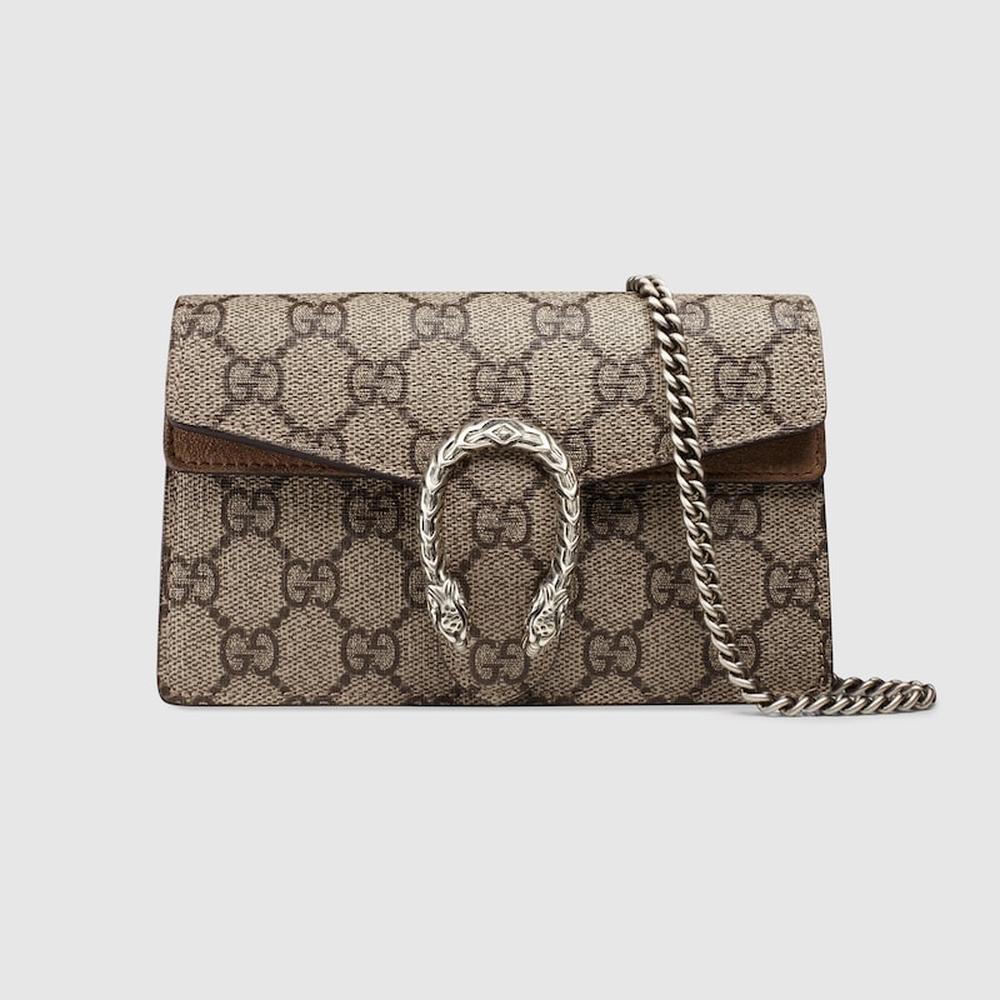 GUCCI Women Dionysus GG super mini bag Supreme 476432 KHNRN 8642