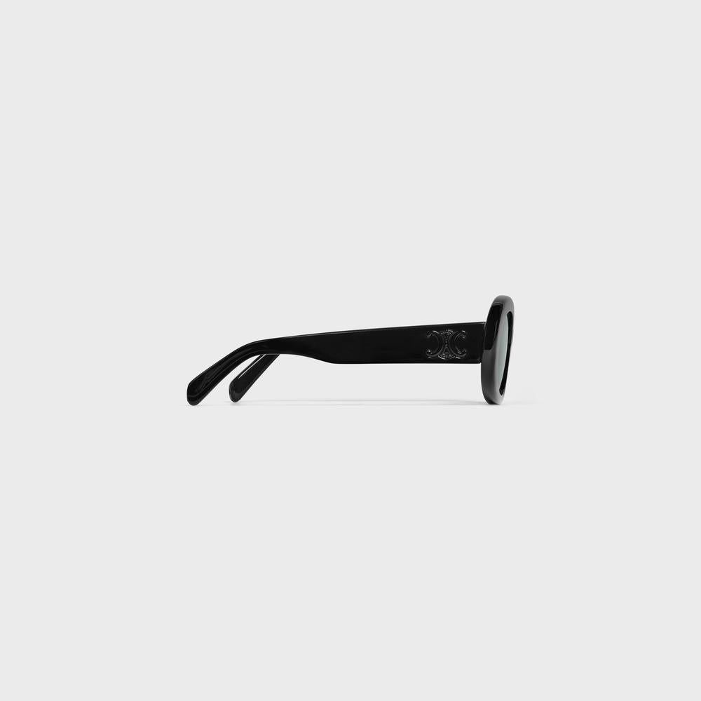 CELINE Women Triomphe 01 Sunglasses in Acetate BLACK/BLACK 4S194CPLB.38BL