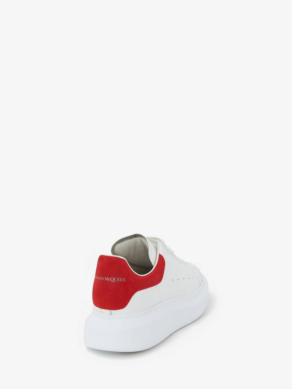 ALEXANDER MCQUEEN Men Oversized Sneaker in White/lust Red White/Lust 553680WHGP79676