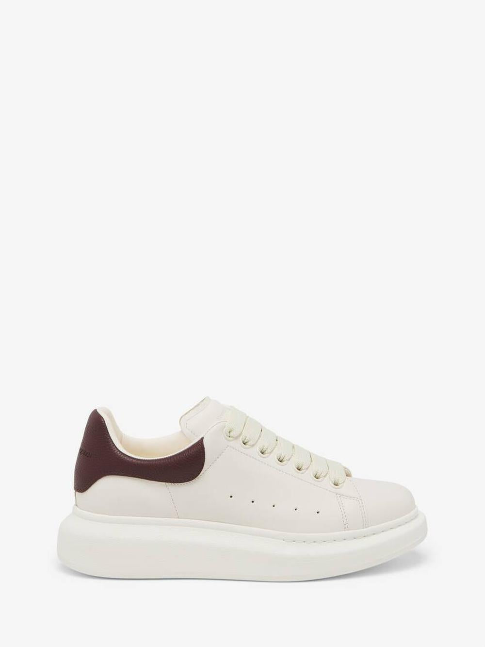 ALEXANDER MCQUEEN Men Oversized Sneaker in Off-white/bordeaux Off-White/Bordeaux 553680WIACV9092