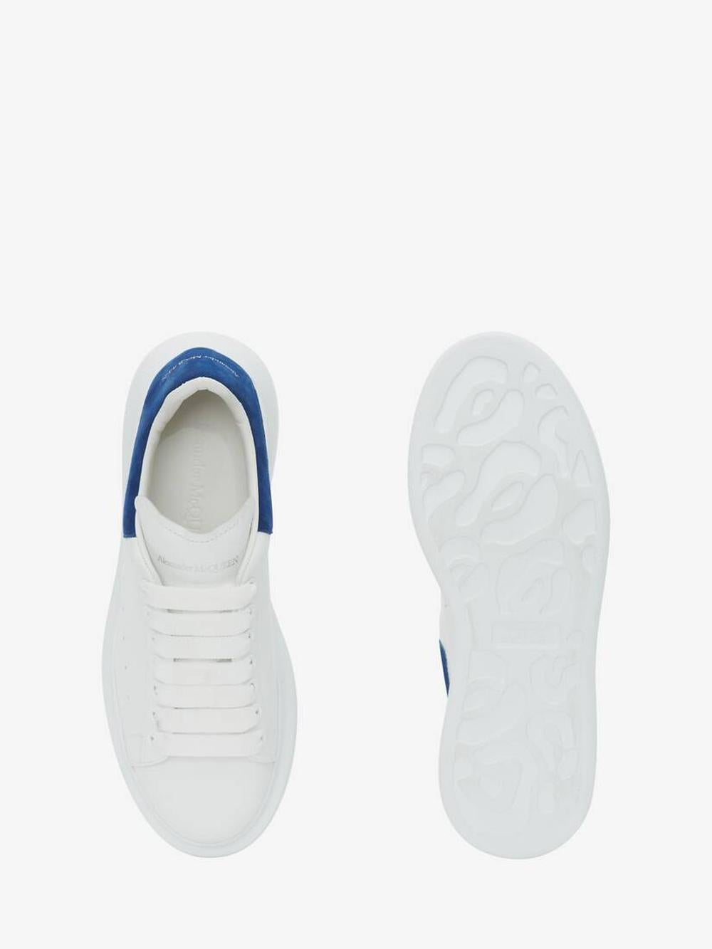 ALEXANDER MCQUEEN Women Oversized Sneaker in White/paris Blue White/Paris 553770WHGP79086