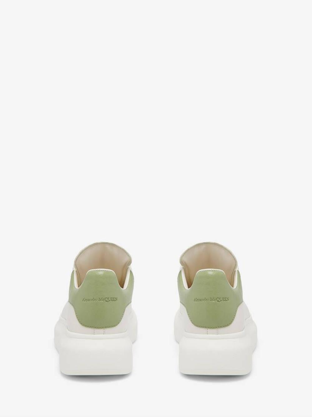 ALEXANDER MCQUEEN Women Oversized Sneaker in Off White/green White/Green 553770WIACX9199