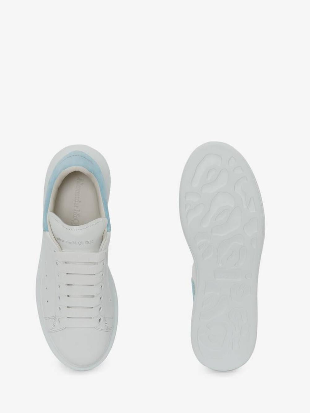 ALEXANDER MCQUEEN Women Oversized Sneaker in White/powder Blue White/Powder 553770WIEF19412