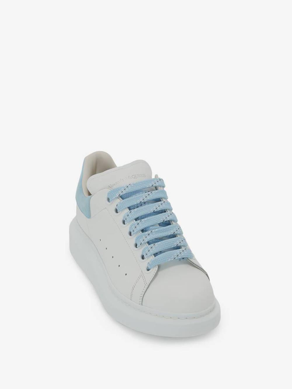 ALEXANDER MCQUEEN Women Oversized Sneaker in White/powder Blue White/Powder 553770WIEF19412