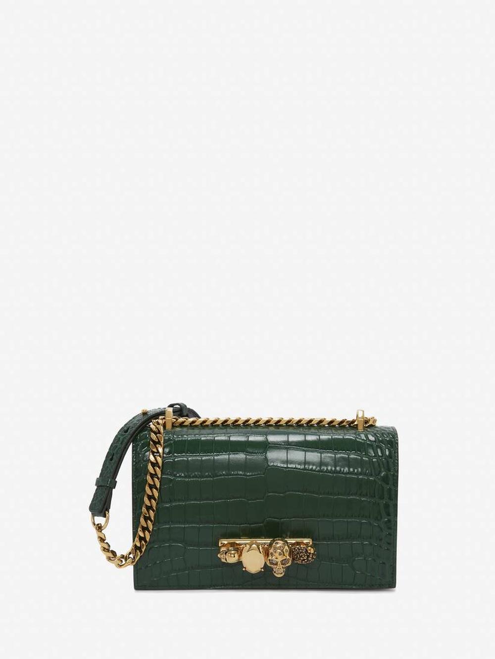 ALEXANDER MCQUEEN Women Jewelled Satchel in Emerald 5541281HB003120