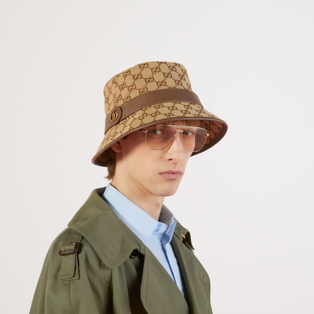 GUCCI Men GG canvas bucket hat Beige/brown 576587 4HG62 2564