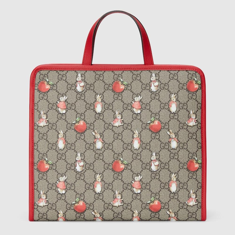 GUCCI Kids Peter Rabbit™ x Gucci tote bag Beige ‎605614 FAC0K 8647