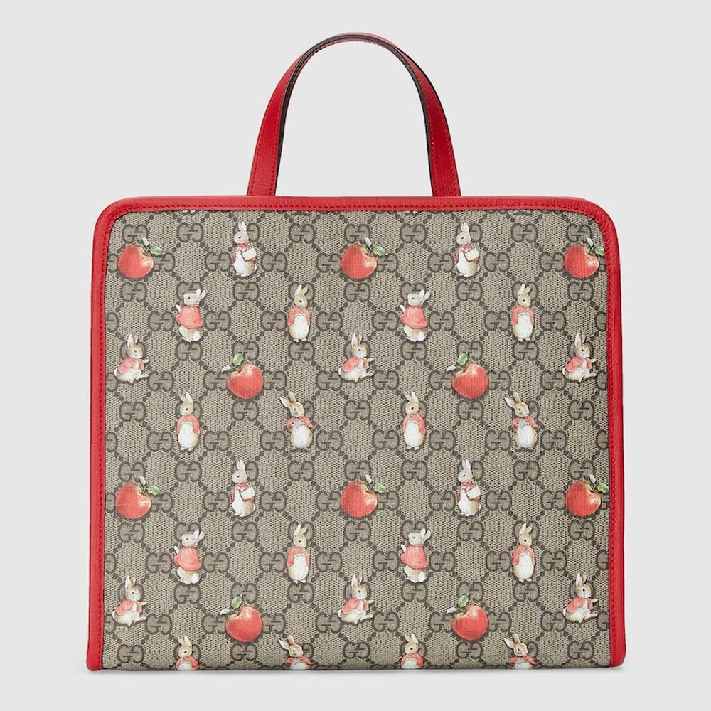 GUCCI Kids Peter Rabbit™ x Gucci tote bag Beige ‎605614 FAC0K 8647