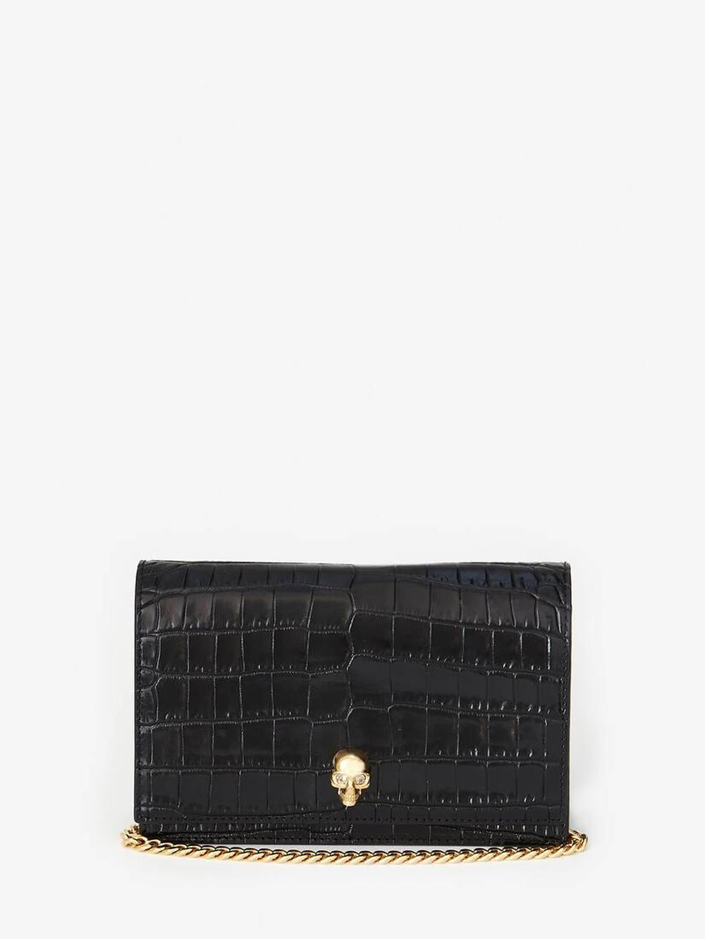 ALEXANDER MCQUEEN Women Small Skull Bag in Black 6130881HB0G1001