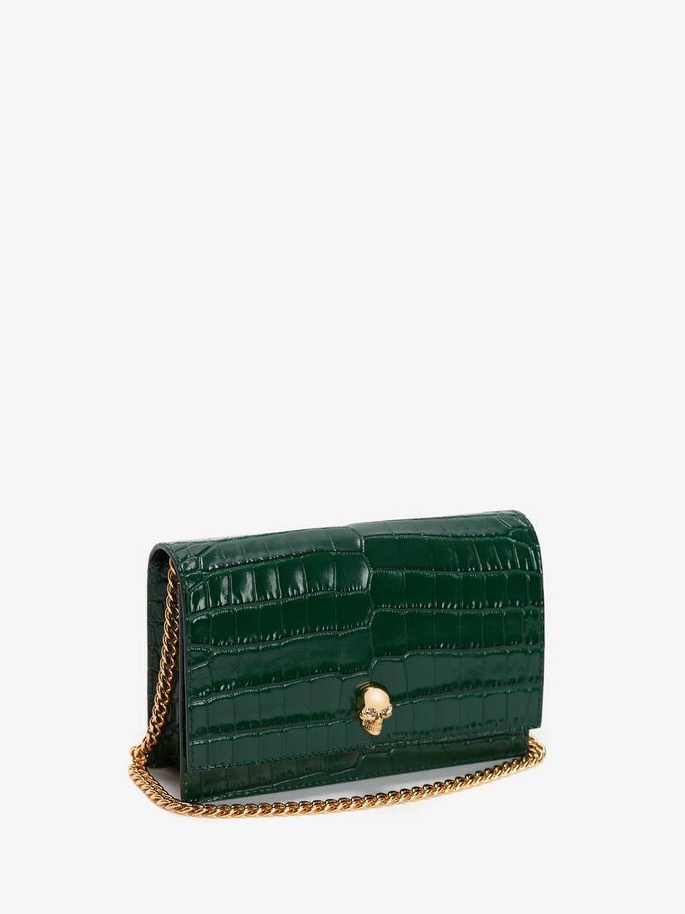 ALEXANDER MCQUEEN Women Small Skull Bag in Emerald 6130881HB0G3120