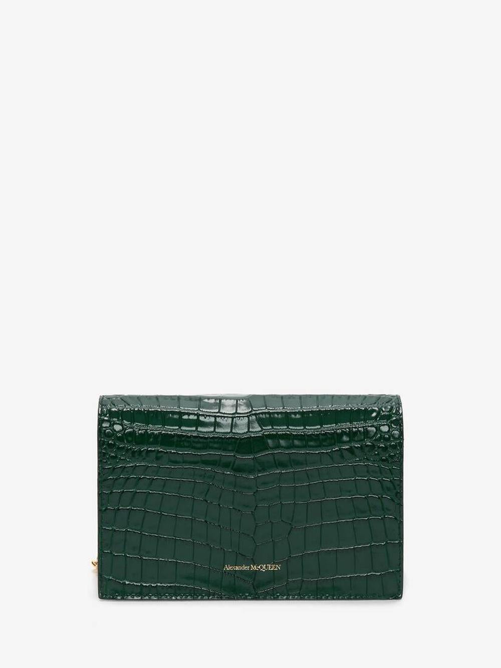 ALEXANDER MCQUEEN Women Small Skull Bag in Emerald 6130881HB0G3120