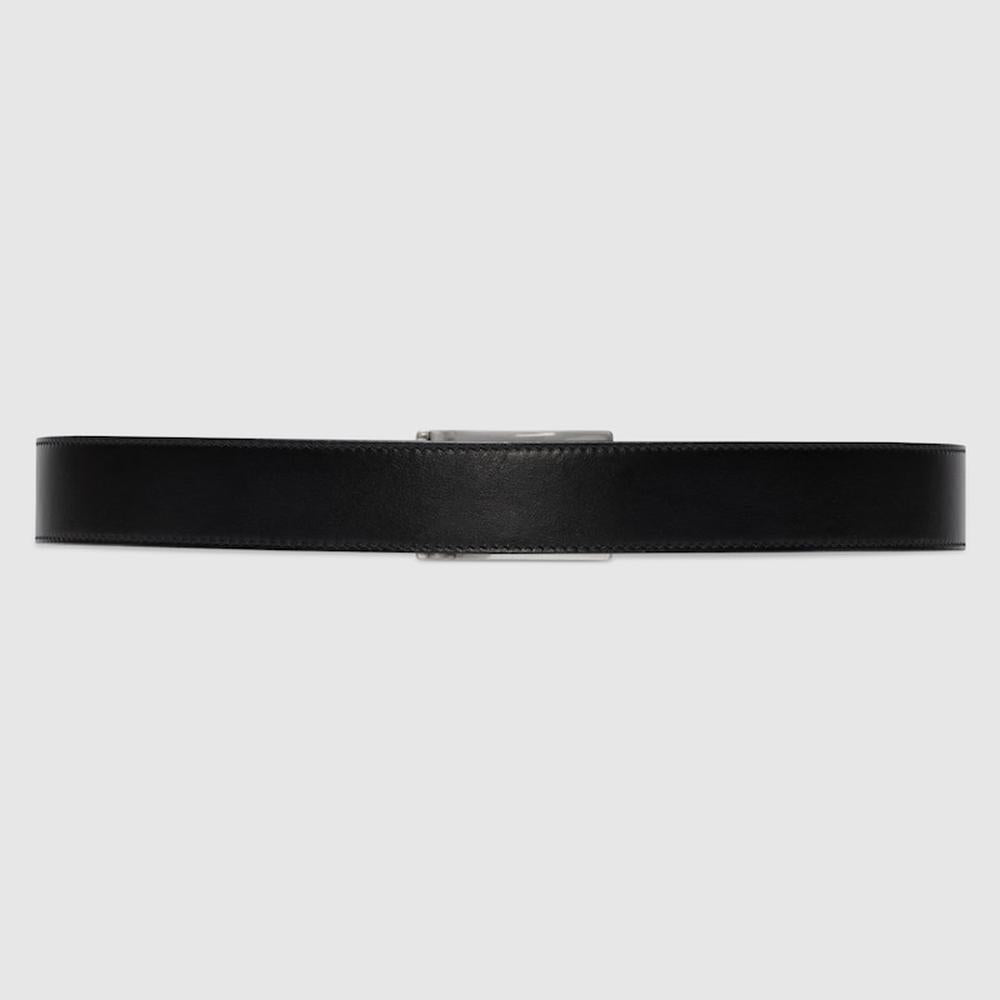 GUCCI Men Reversible belt with Square G buckle black GG Supreme 626974 K9GSN 1000