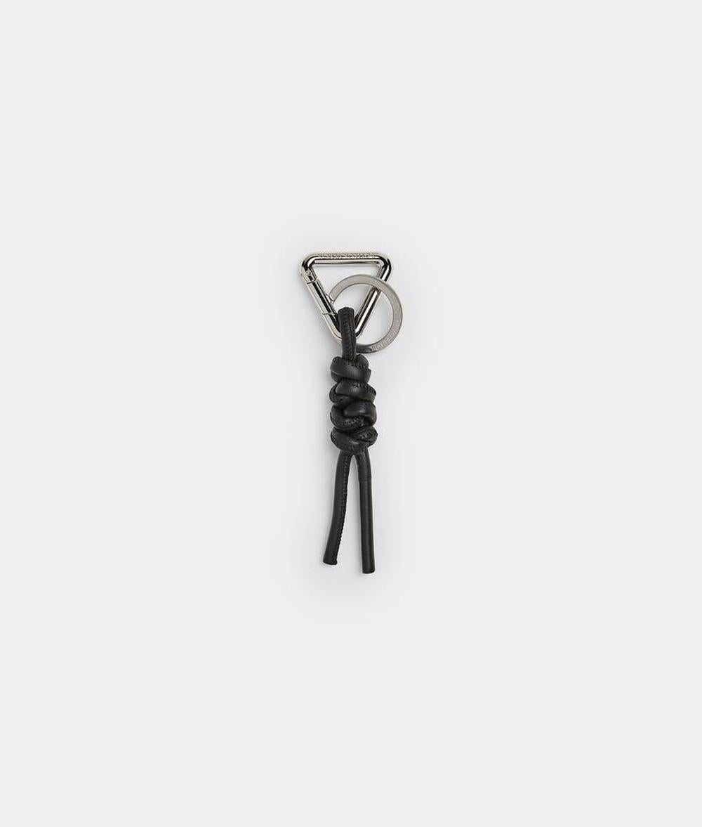 BOTTEGA VENETA Unisex Triangle Key Ring Nero 651052V00508803