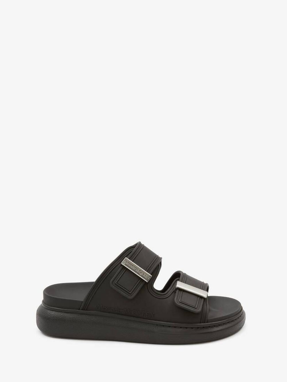 ALEXANDER MCQUEEN Men Hybrid Slide in Black/silver Black/Silver 663563W4Z511081