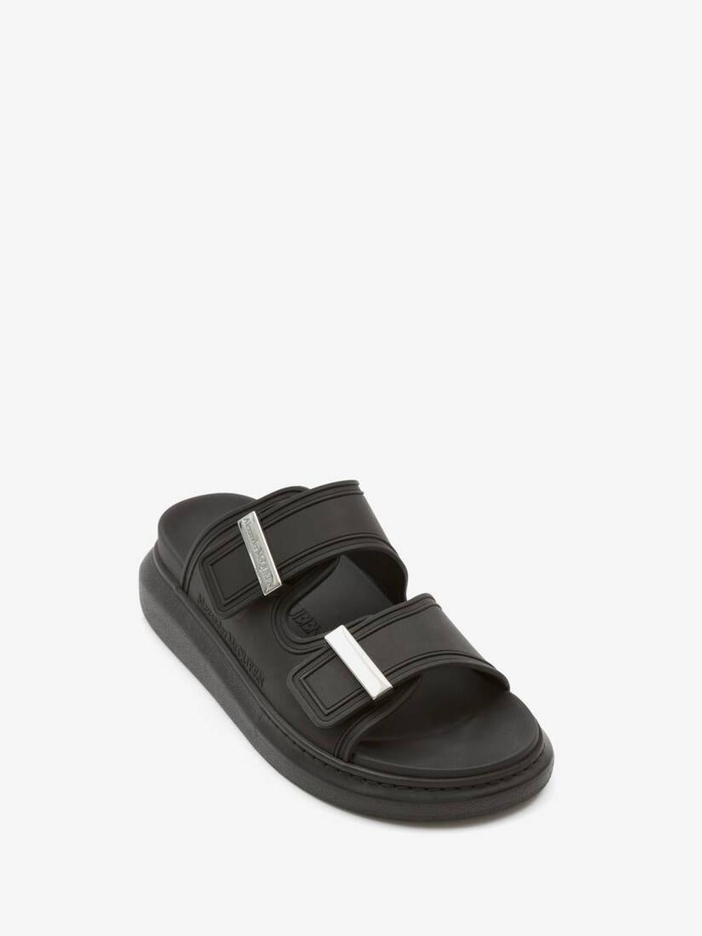 ALEXANDER MCQUEEN Men Hybrid Slide in Black/silver Black/Silver 663563W4Z511081