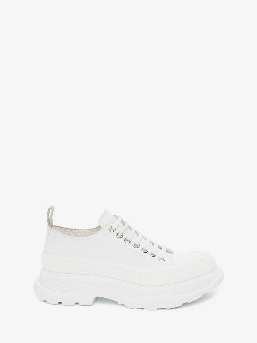 حذاء نسائي من ALEXANDER MCQUEEN Tread Slick برباط باللون الأبيض 697072W4MV29000