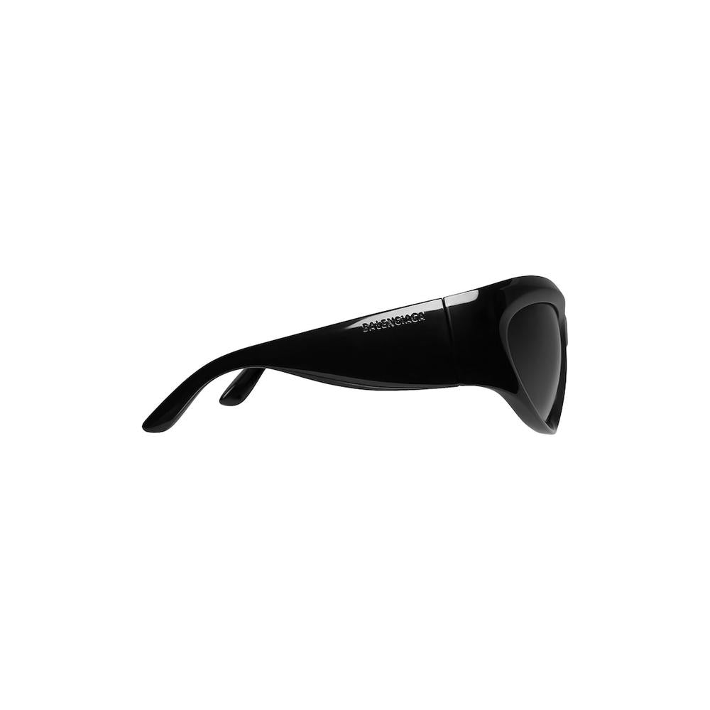 BALENCIAGA Men Wrap D-frame Sunglasses in Black 699445T00071000