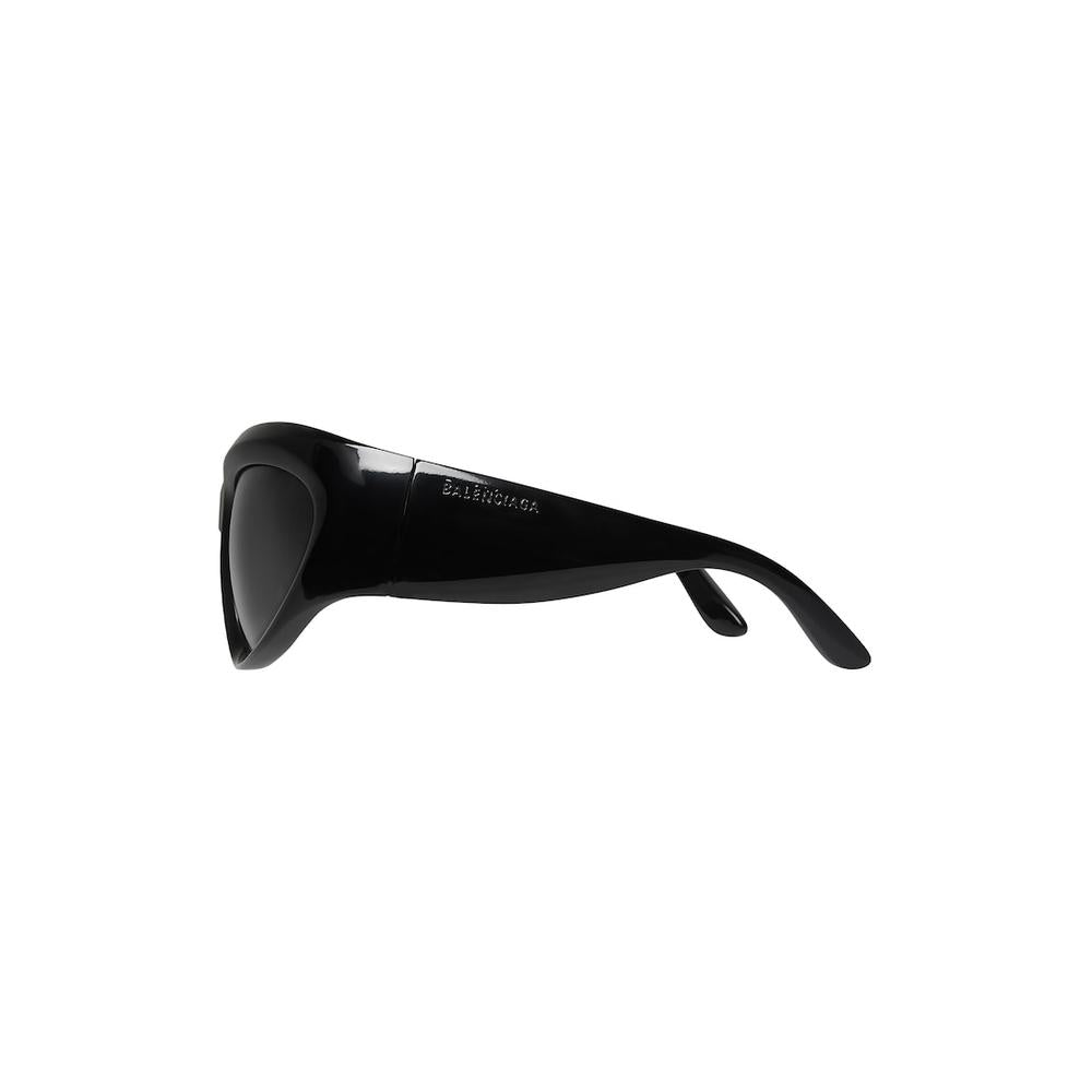 BALENCIAGA Men Wrap D-frame Sunglasses in Black 699445T00071000