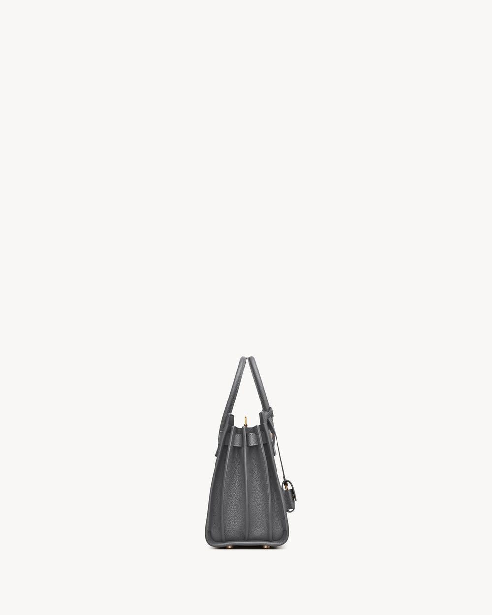 SAINT LAURENT Women sac de jour in supple grained leather - nano STORM 717449DTI0W1112