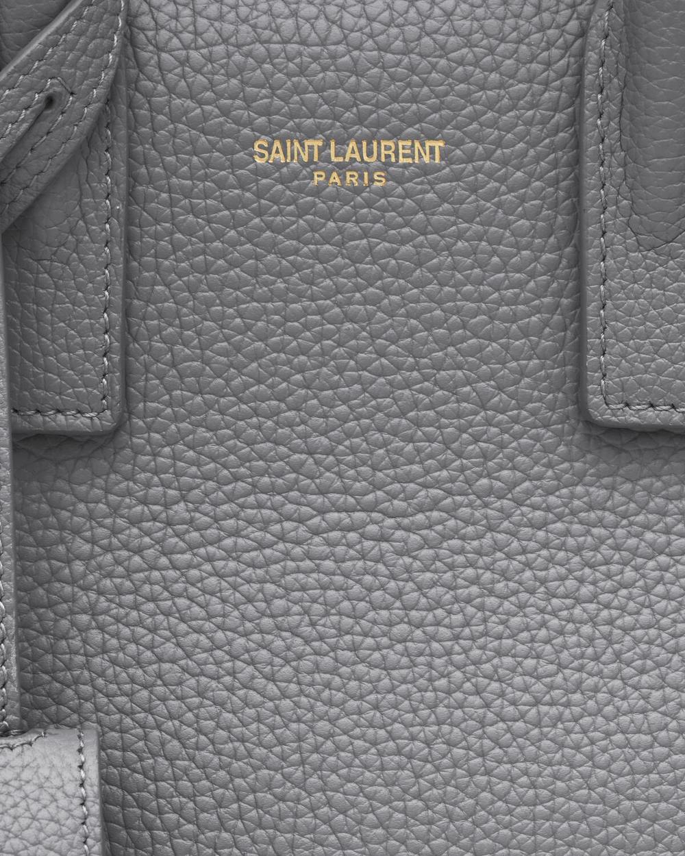 SAINT LAURENT Women sac de jour in supple grained leather - nano STORM 717449DTI0W1112