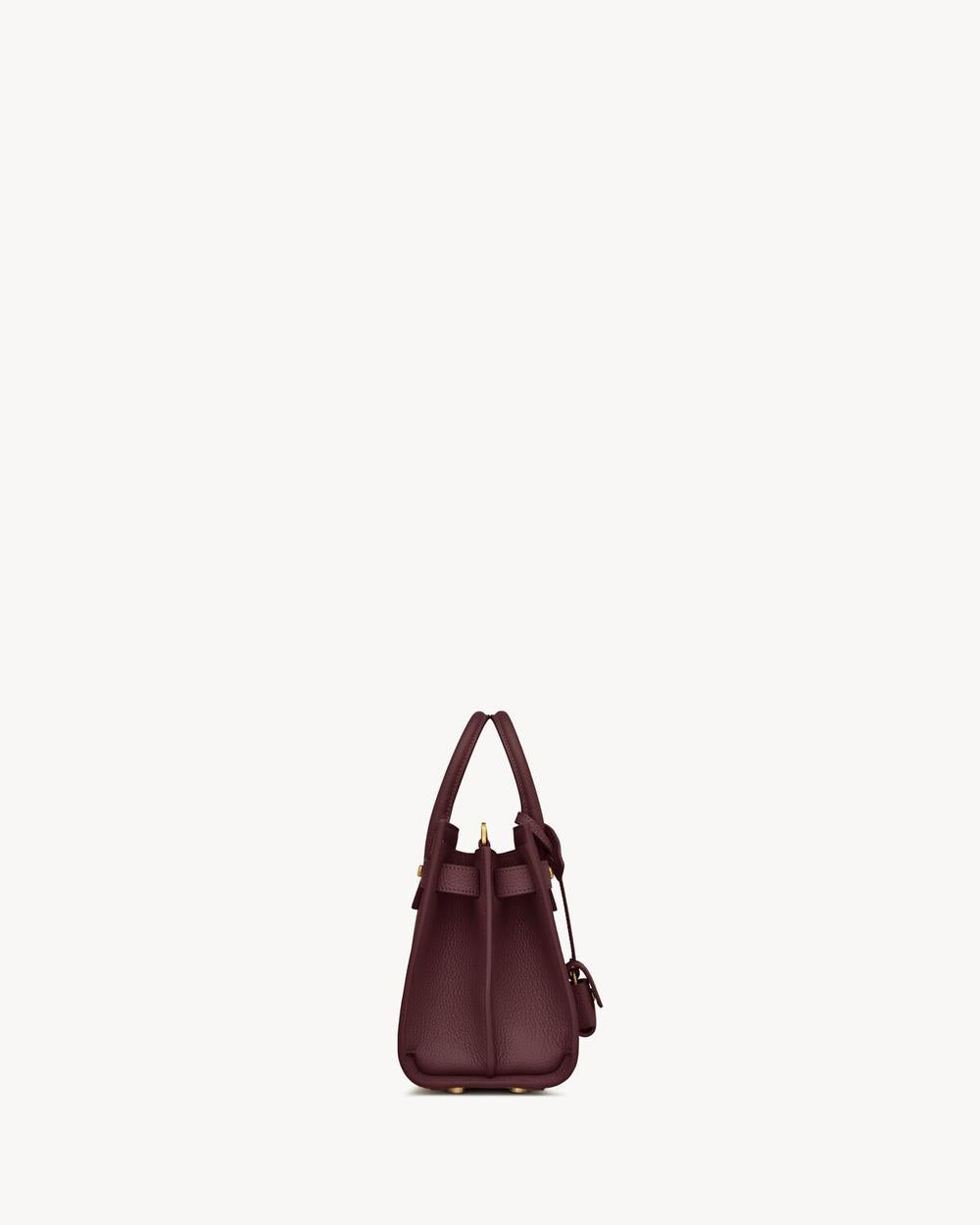 SAINT LAURENT Women sac de jour in supple grained leather - nano ROUGE CABERNET 717449DTI0W6195