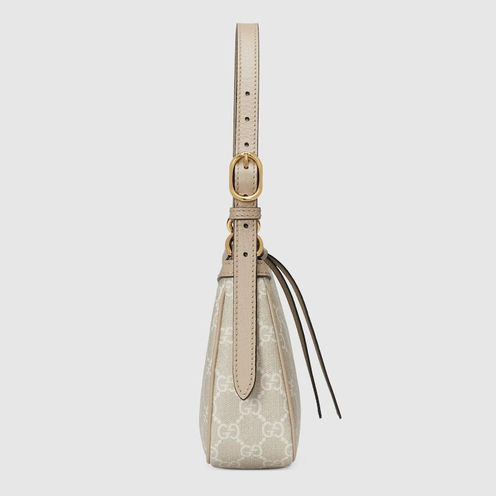 GUCCI Women Ophidia small shoulder bag Beige and white 735145 UULBG 9683