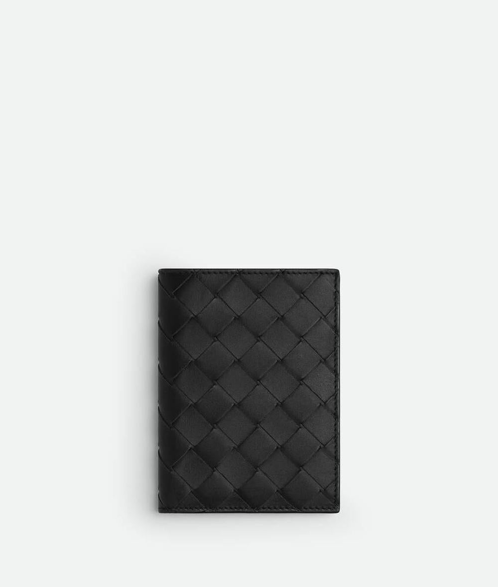 BOTTEGA VENETA Men Intrecciato Flap Wallet Black 742143VCPQ48803