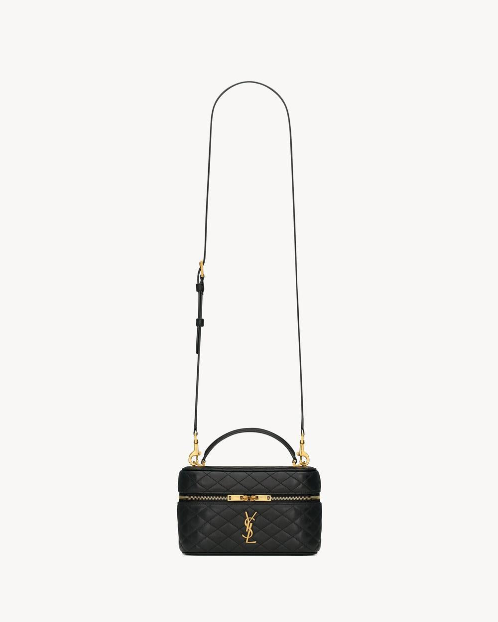 SAINT LAURENT Women gaby vanity bag in lambskin BLACK 7667311EL071000