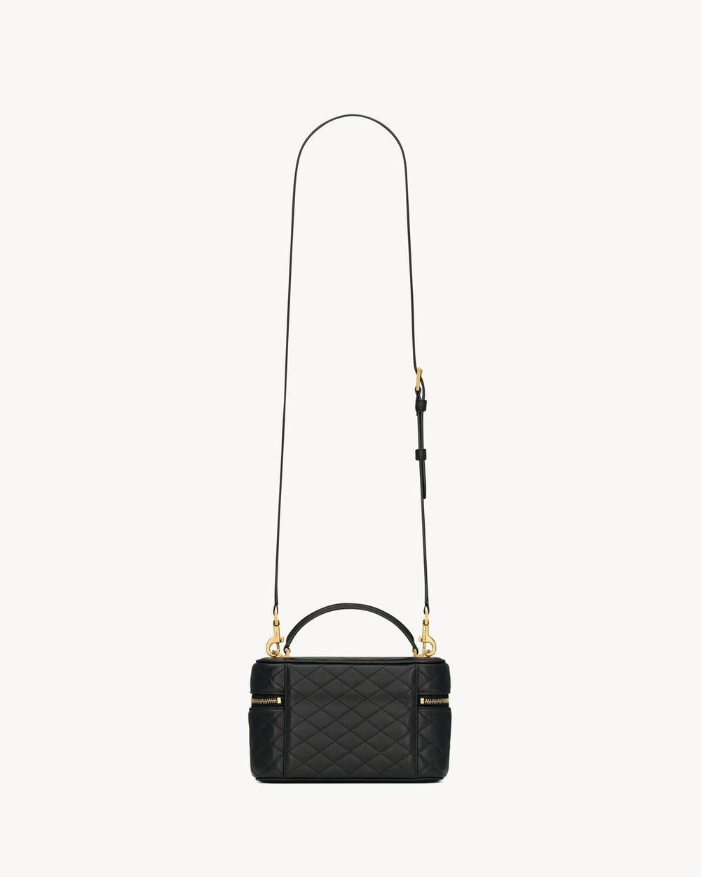 SAINT LAURENT Women gaby vanity bag in lambskin BLACK 7667311EL071000