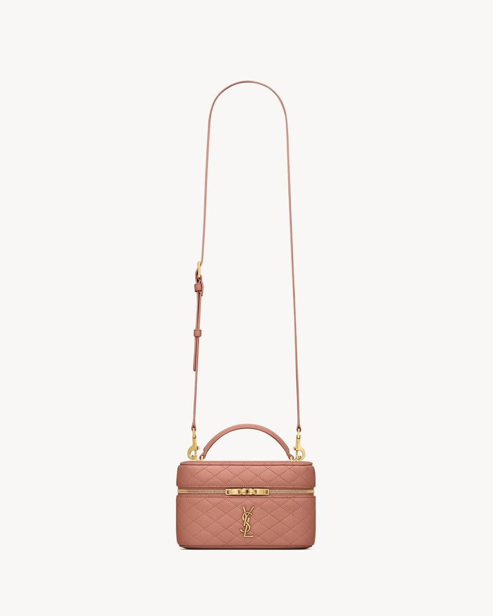 SAINT LAURENT Women gaby vanity bag in lambskin BARELY PINK 7667311EL075922