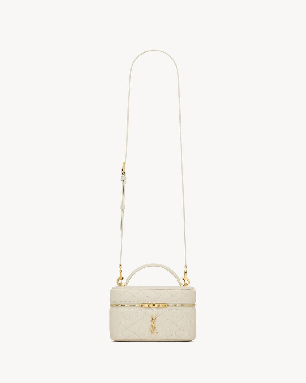 SAINT LAURENT Women gaby vanity bag in lambskin BLANC VINTAGE 7667311EL079207