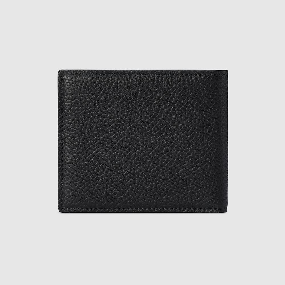 GUCCI Men Bi-fold wallet with Gucci logo Black leather 771148 AABXM 1000