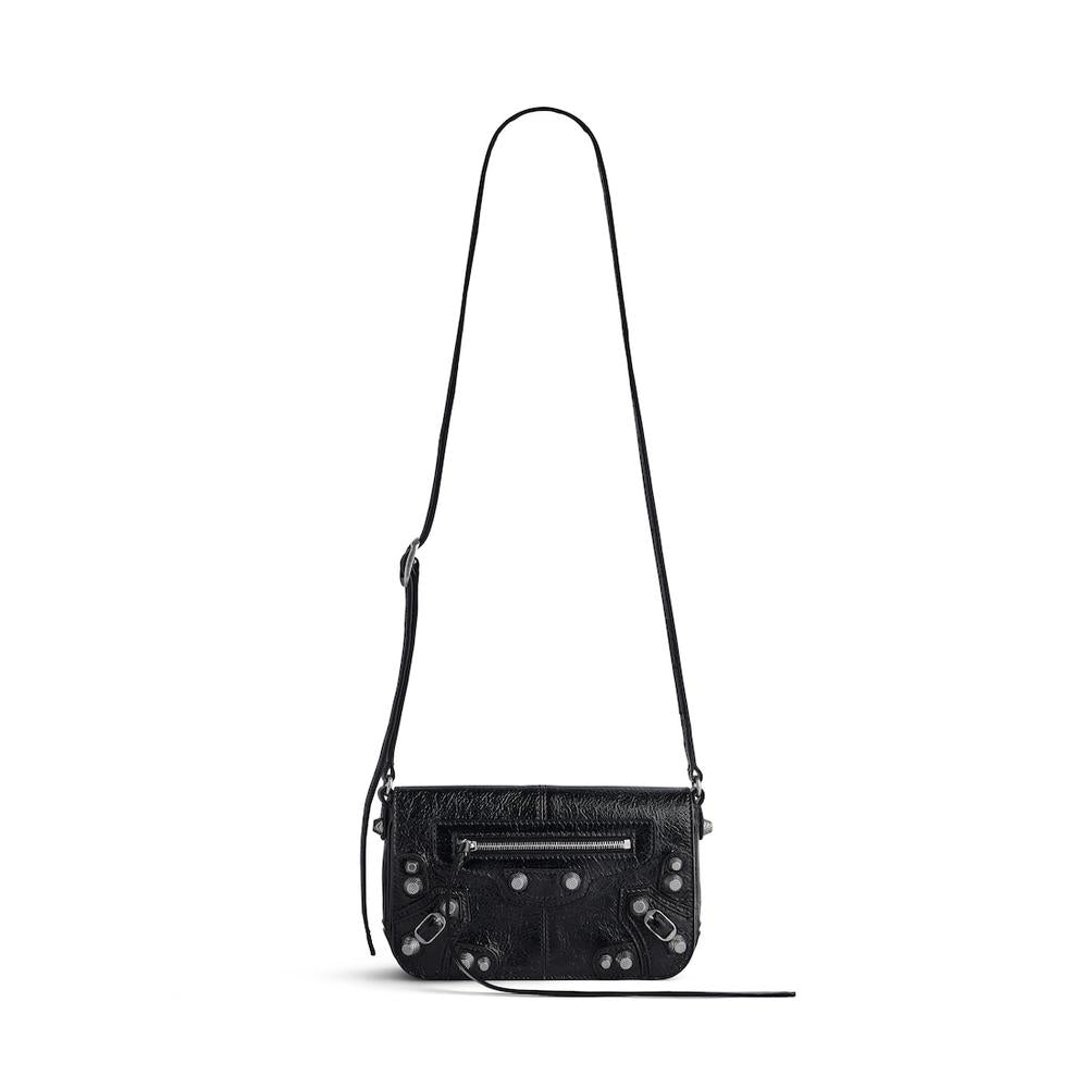 BALENCIAGA Men Le Cagole Mini Flap Bag in Black 781911210KR1000