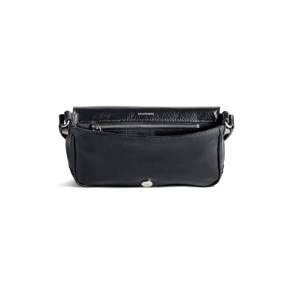 BALENCIAGA Men Le Cagole Mini Flap Bag in Black 781911210KR1000