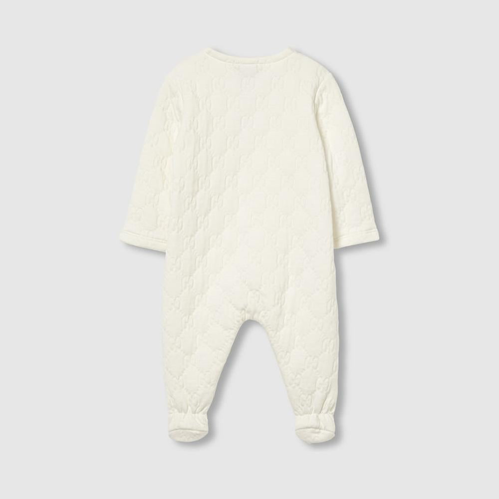 GUCCI Kids Baby padded GG cotton one-piece White 793374 XJGPG 9024