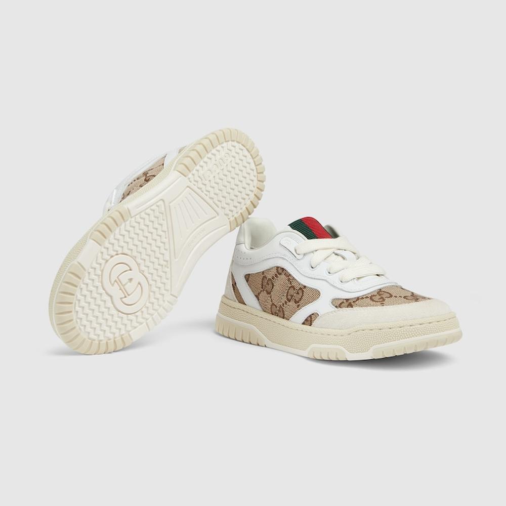 GUCCI Kids Children Gucci Re-Web trainer White 793956 AADOW 9555