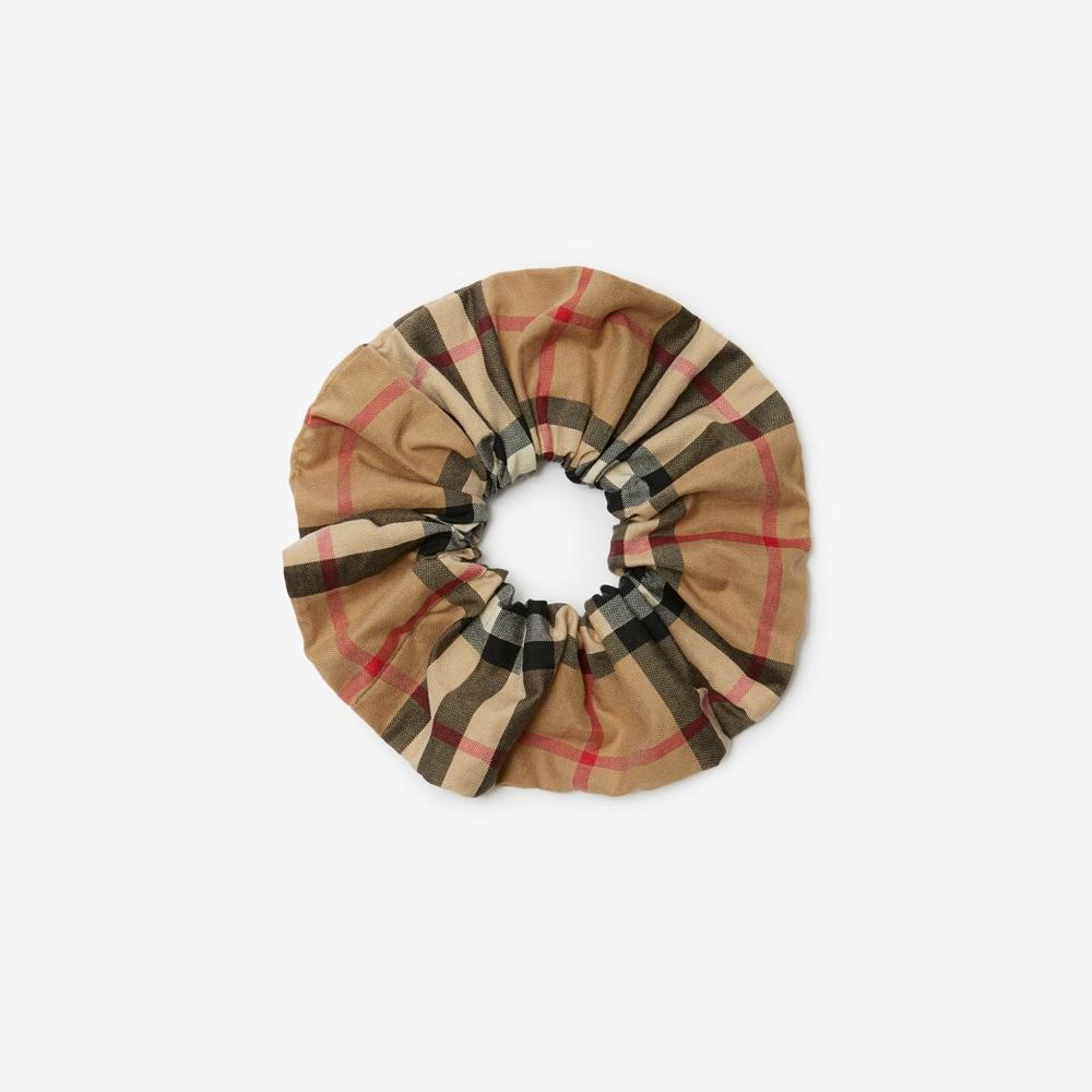 BURBERRY Kids Vintage Check Cotton Scrunchie Archive beige 80383971