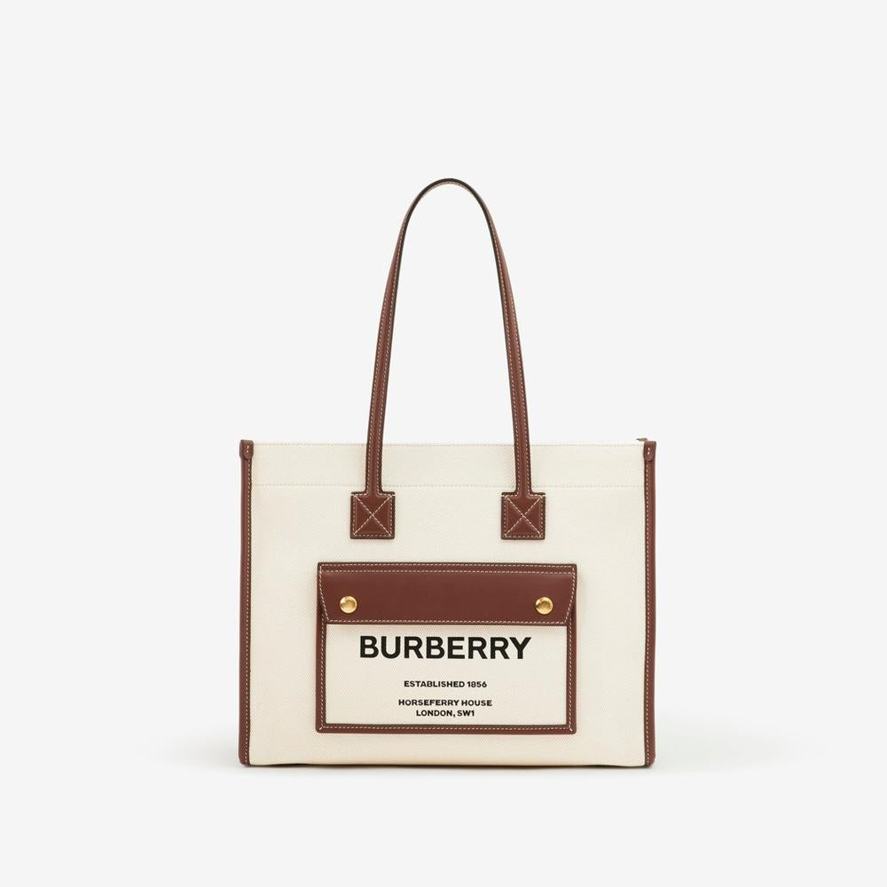 BURBERRY Women Medium Freya Tote Natural/tan 80441291