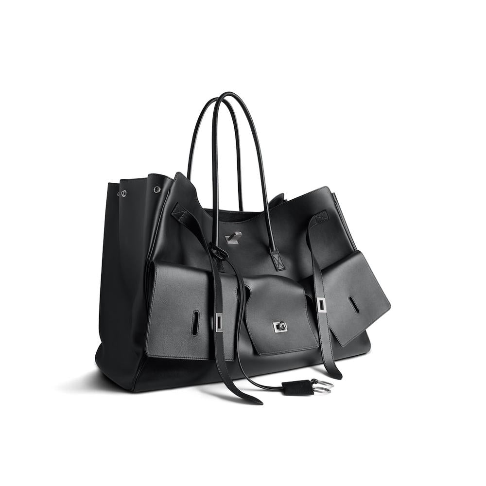 BALENCIAGA Women Bel Air Xl Carry All Bag in Black 8054802ABAW1000