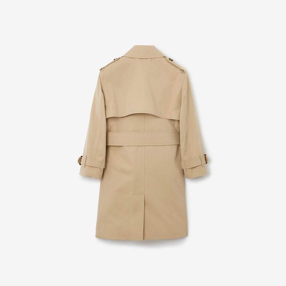 BURBERRY Kids Gabardine Trench Coat Honey 80694491