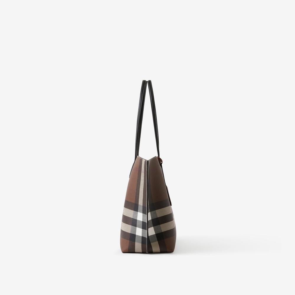 BURBERRY Women Medium Check Tote Dark birch brown 80696591