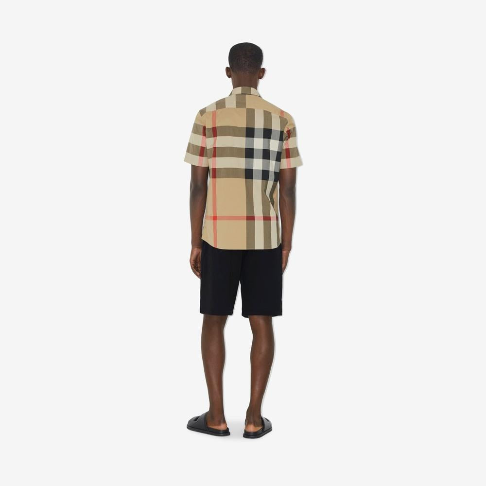 BURBERRY Men Check Cotton Shirt Archive beige 80795911