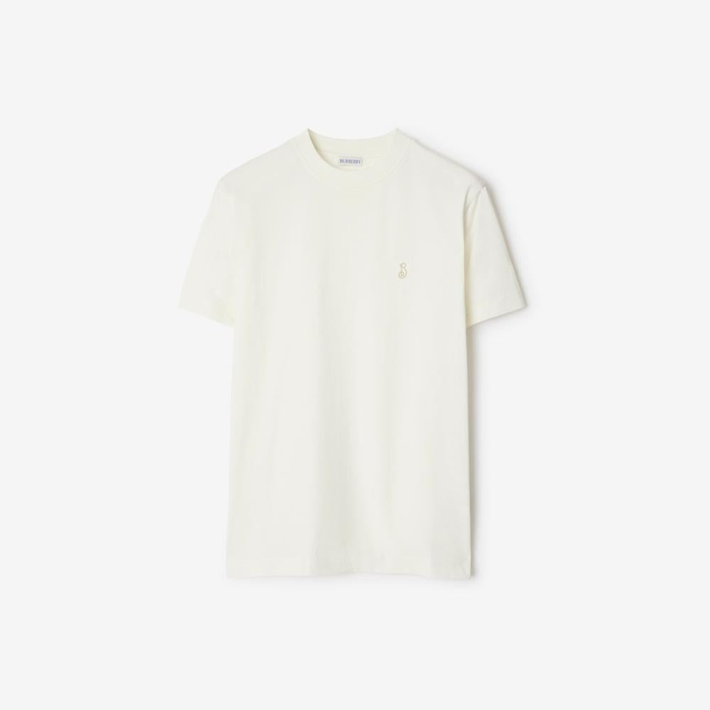 BURBERRY Men Cotton T-shirt Chalk 81022091