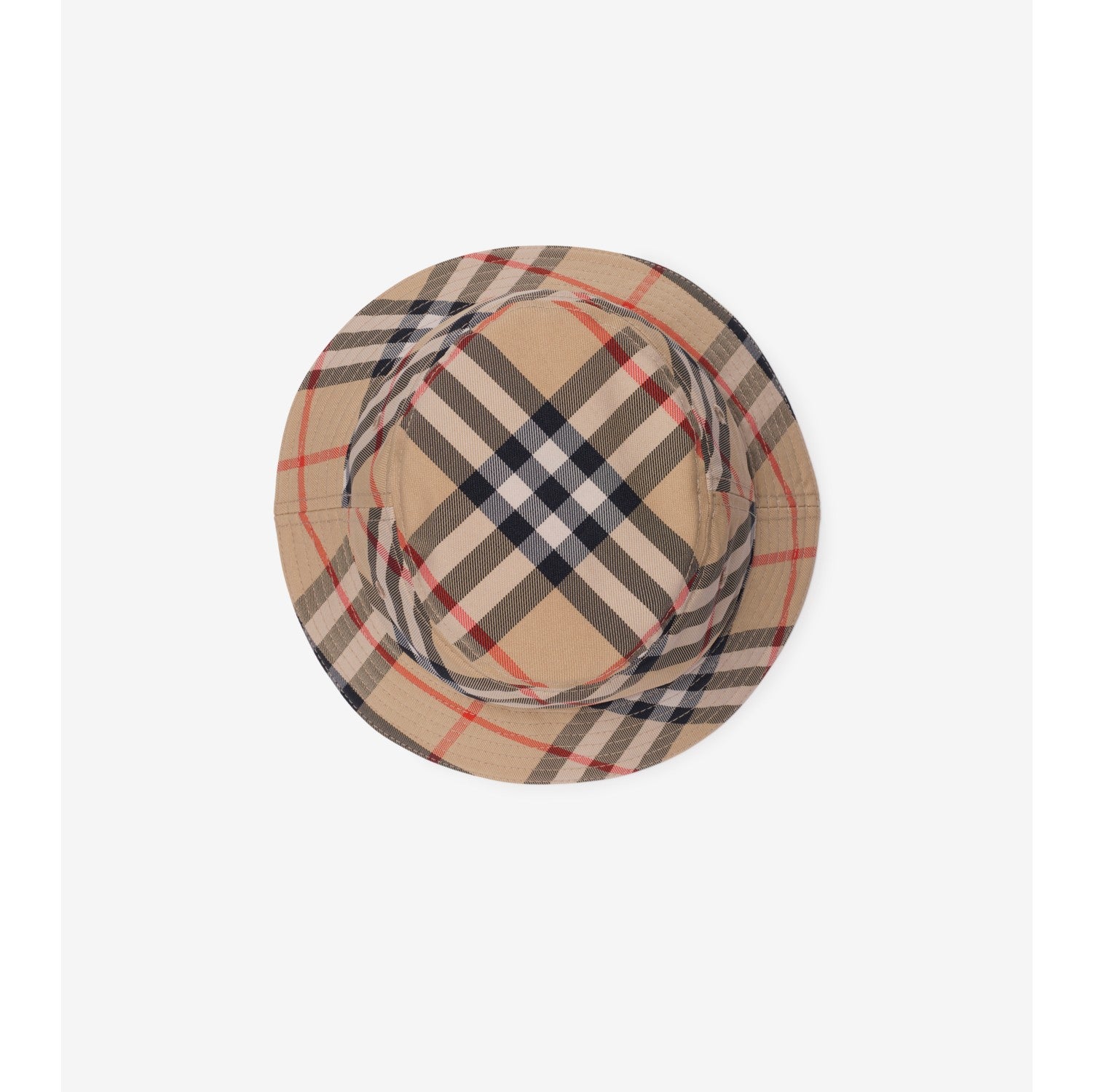 BURBERRY Kids Check Bucket Hat Sand 81043581