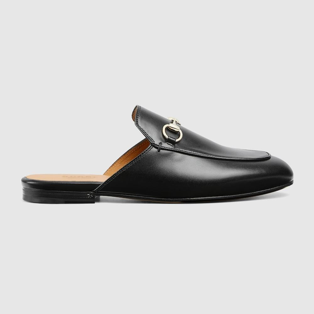 GUCCI Women Princetown leather slipper Black 813864 AADCW 1000