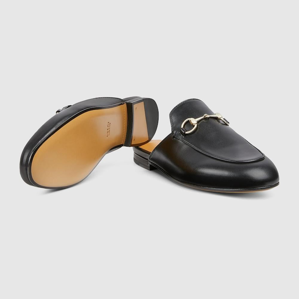 GUCCI Women Princetown leather slipper Black 813864 AADCW 1000