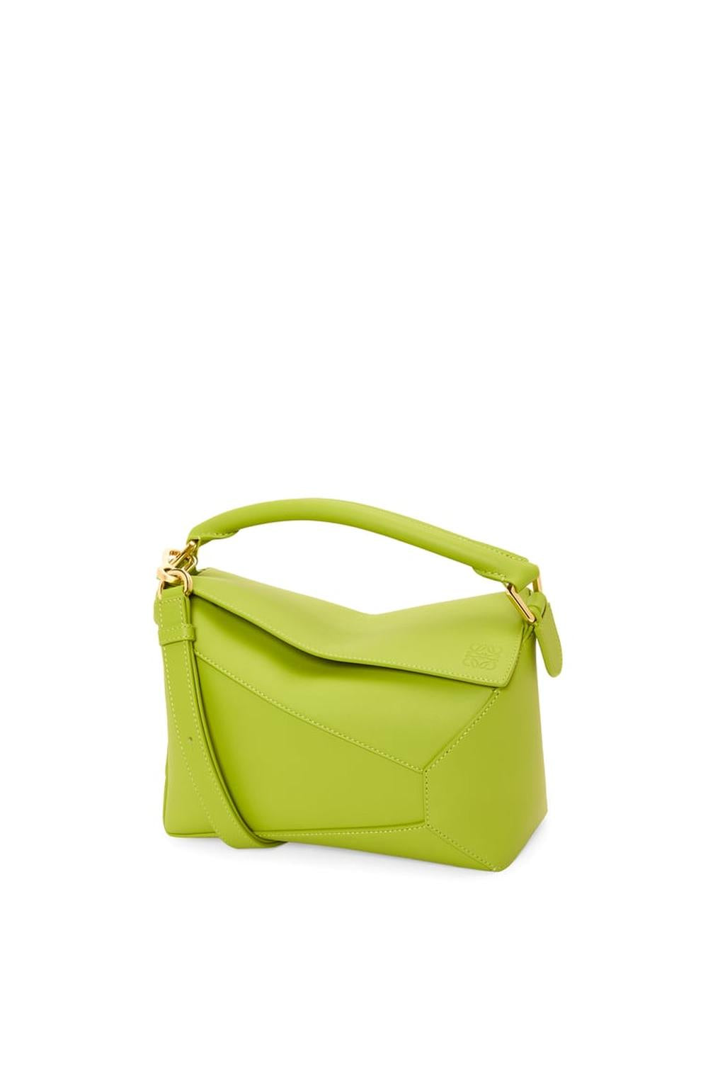 LOEWE Women Small Puzzle bag in classic calfskin Meadow Green A510P60X41-1718